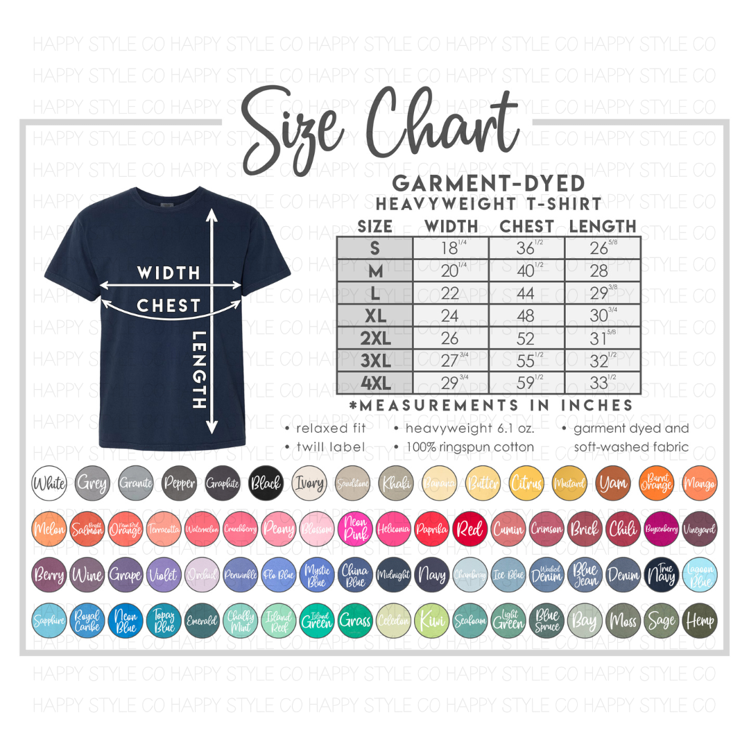 Unisex Garment Dyed Heavyweight T-shirt