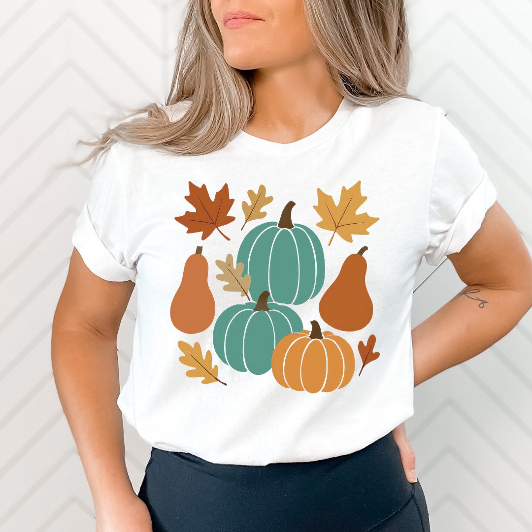 Autumn Gourd and Leaf