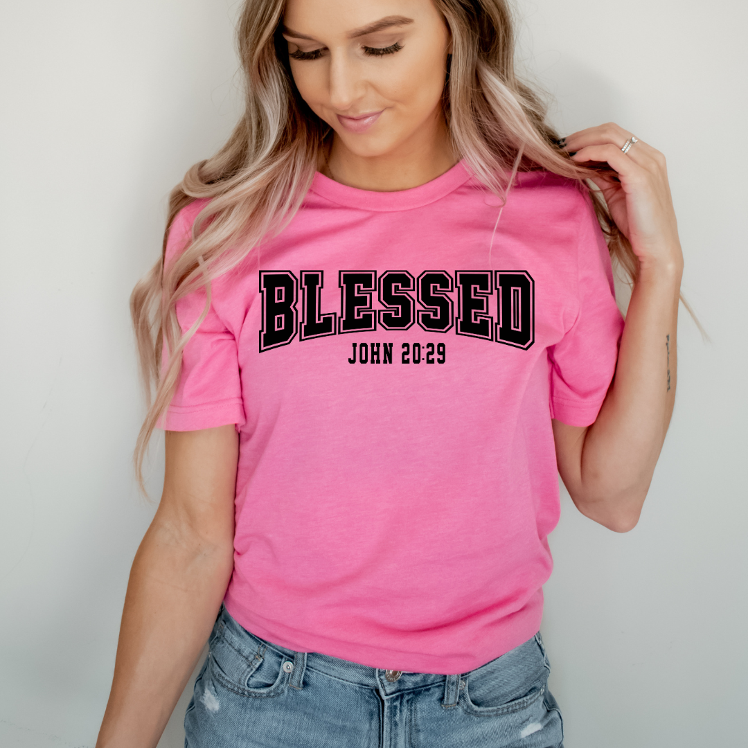 BLESSED John 20:29 Varsity Style