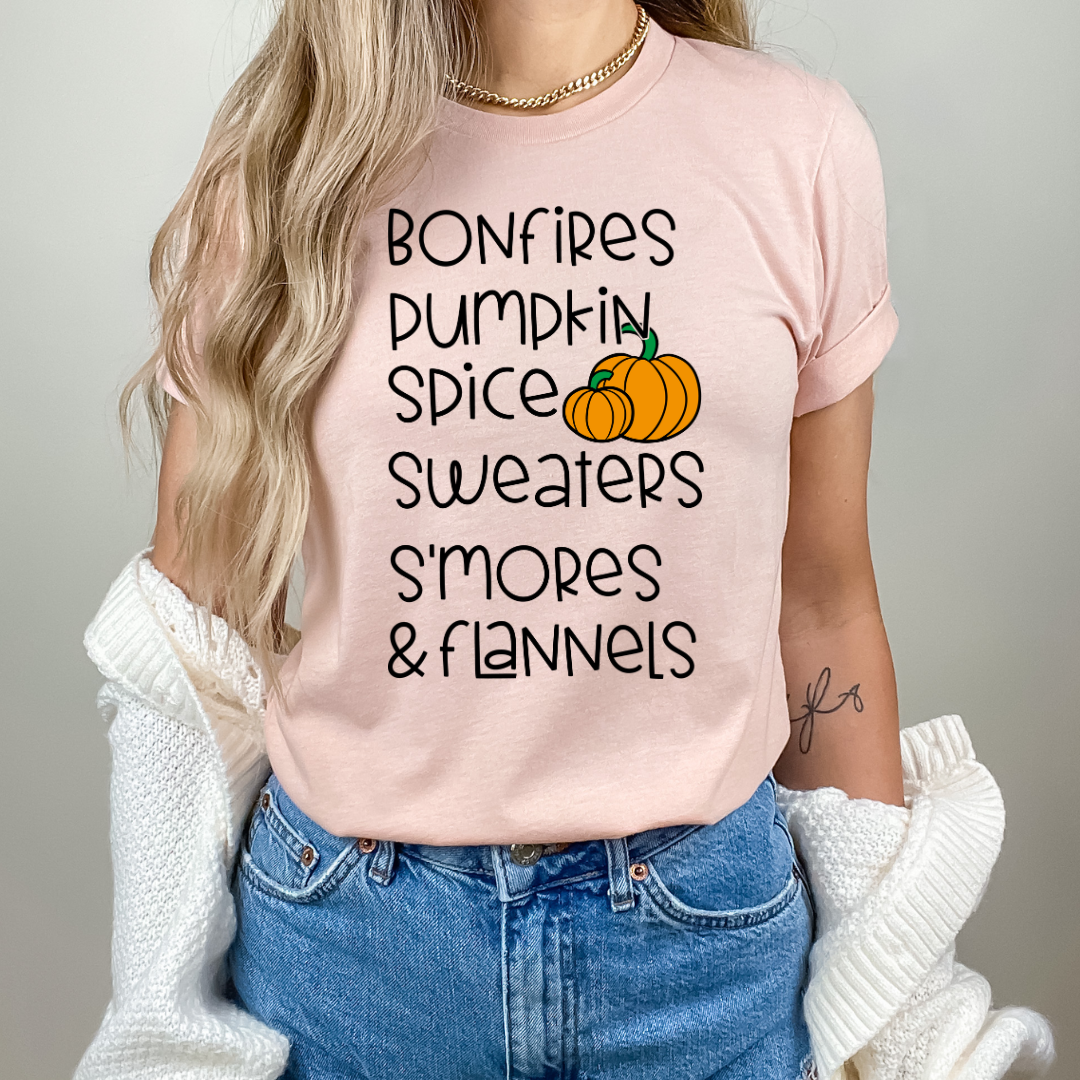 Bonfires Pumpkin Spice Sweaters S'Mores