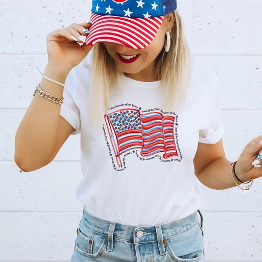 Doodle American Flag