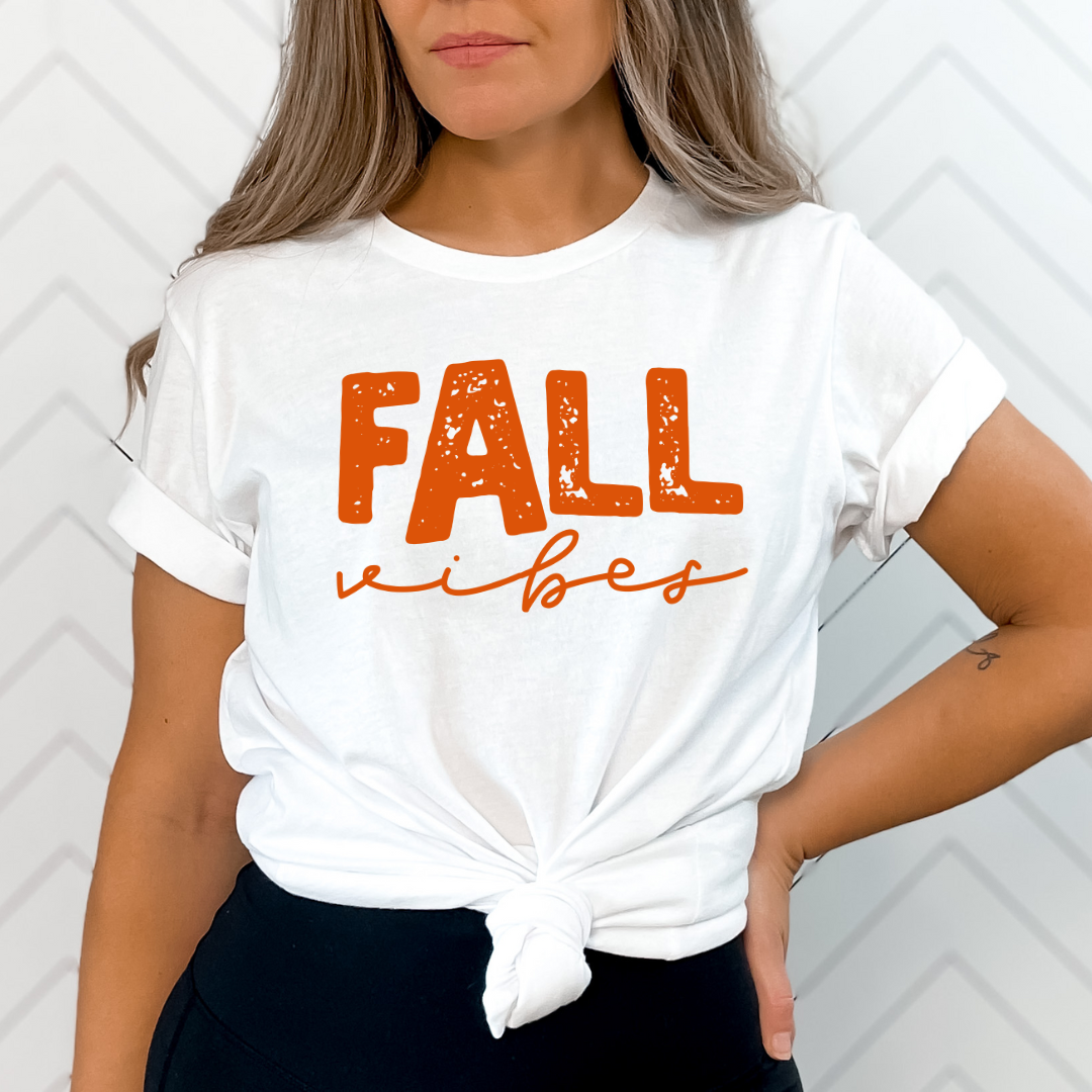 Fall Vibes Orange Grunge