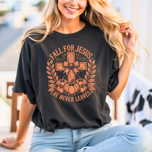 Fall For Jesus DISTRESSED Orange