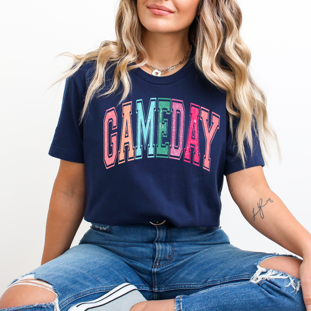 GAMEDAY - Colorful Varsity Graphic