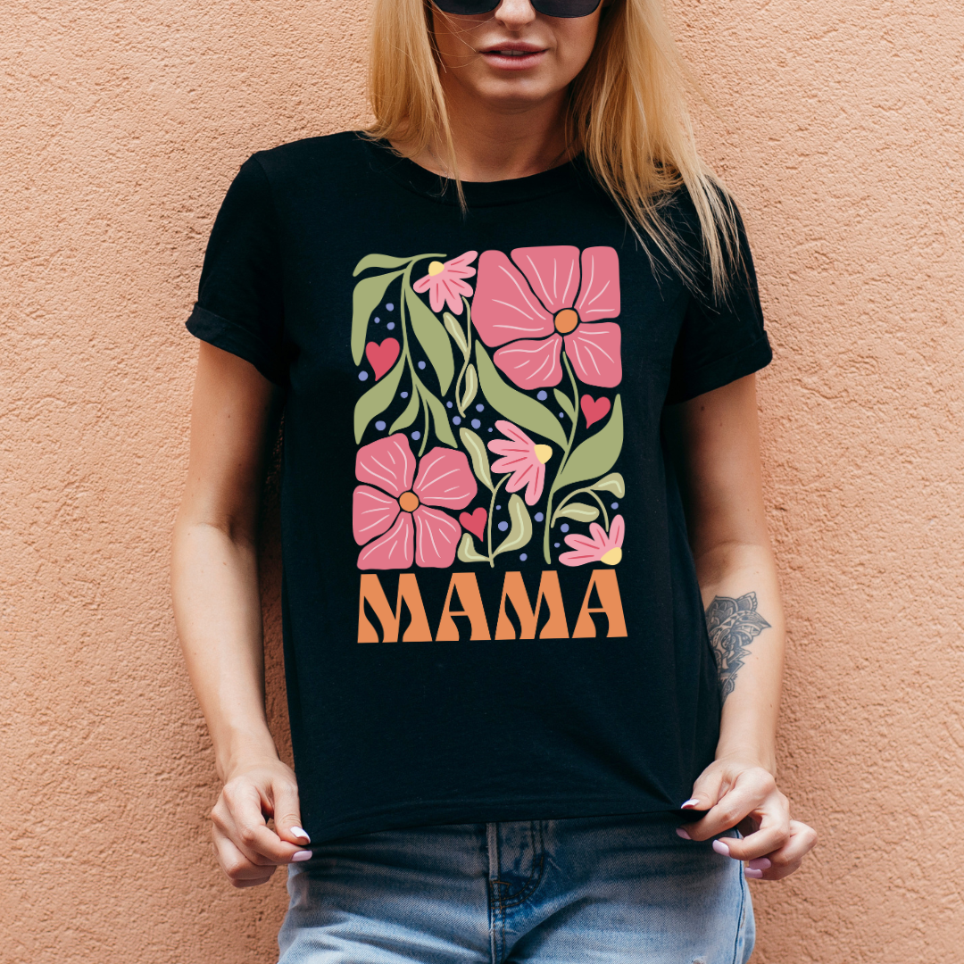 Mama Abstract Flowers
