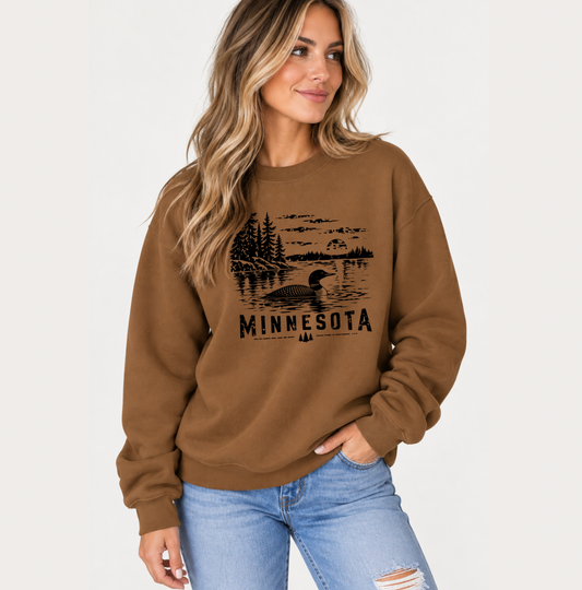 Minnesota Loon Lake Distressed