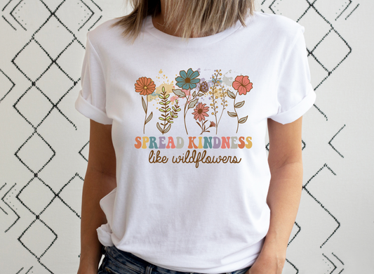 Retro Spread Kindness Like Wildflowers