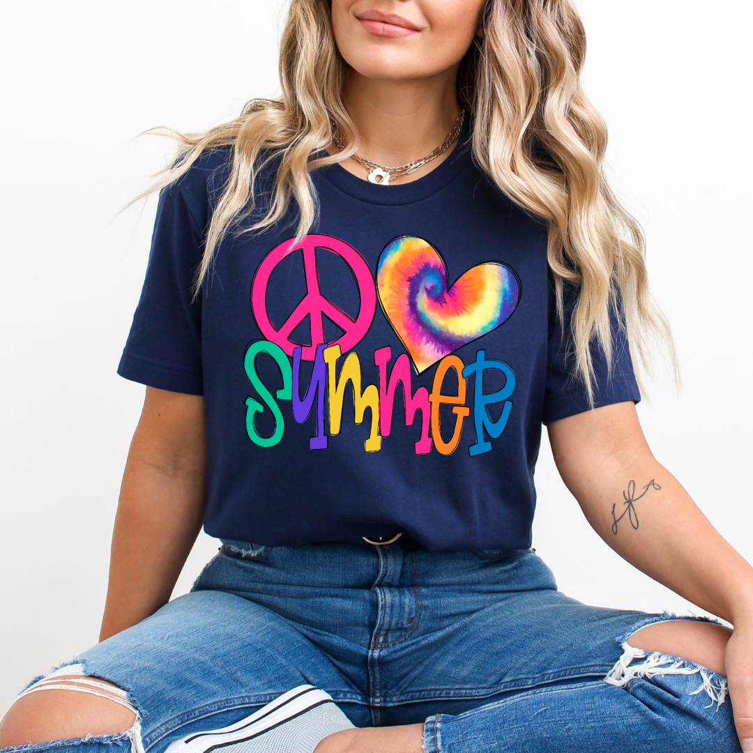 Tie Dye Peace Love Summer