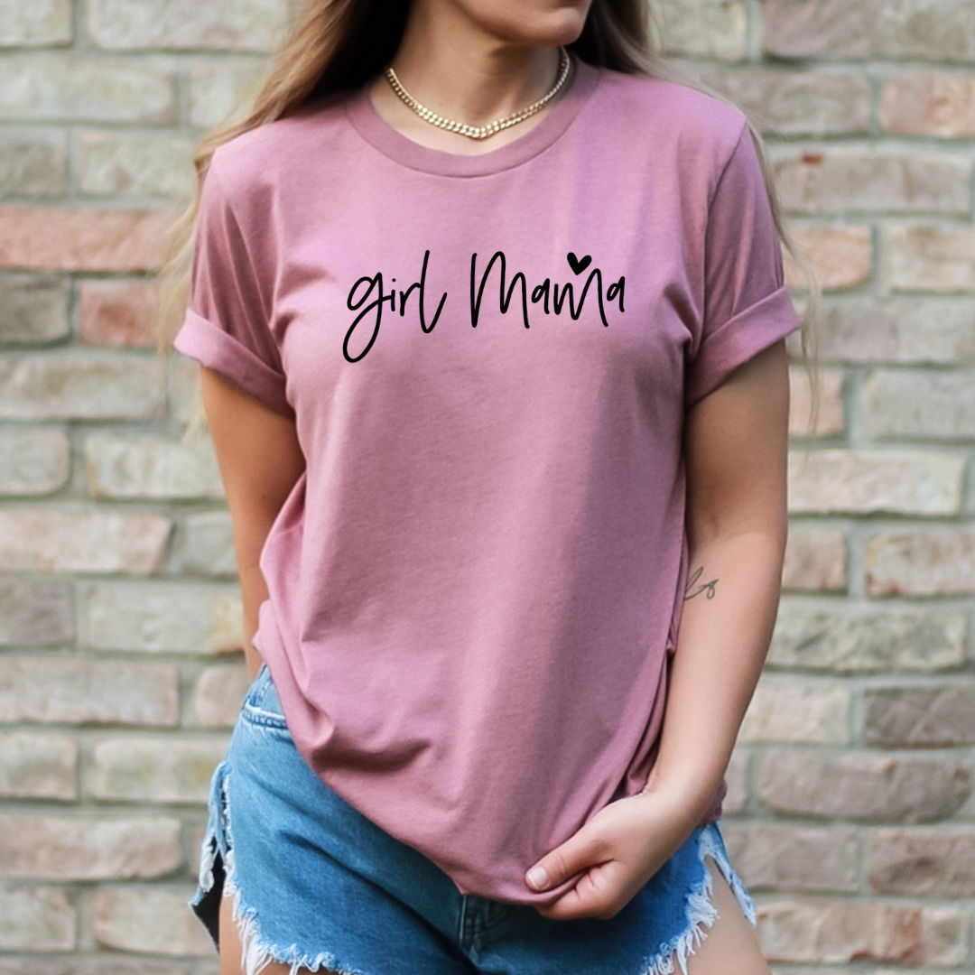 Girl Mama Minimal Heart