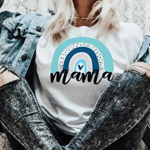 Mama Rainbow Blue - Happy Style Co