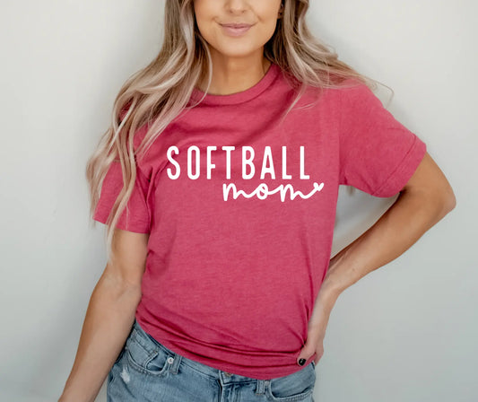 Softball Mom Heart