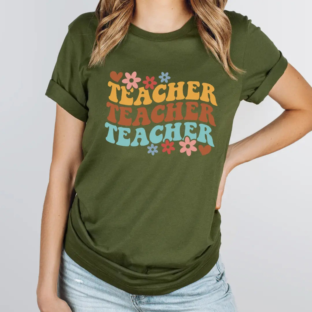 Teacher - Wavy Text